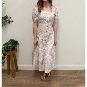 NEW MIKAROSE elton tulip midi dress in mikrose